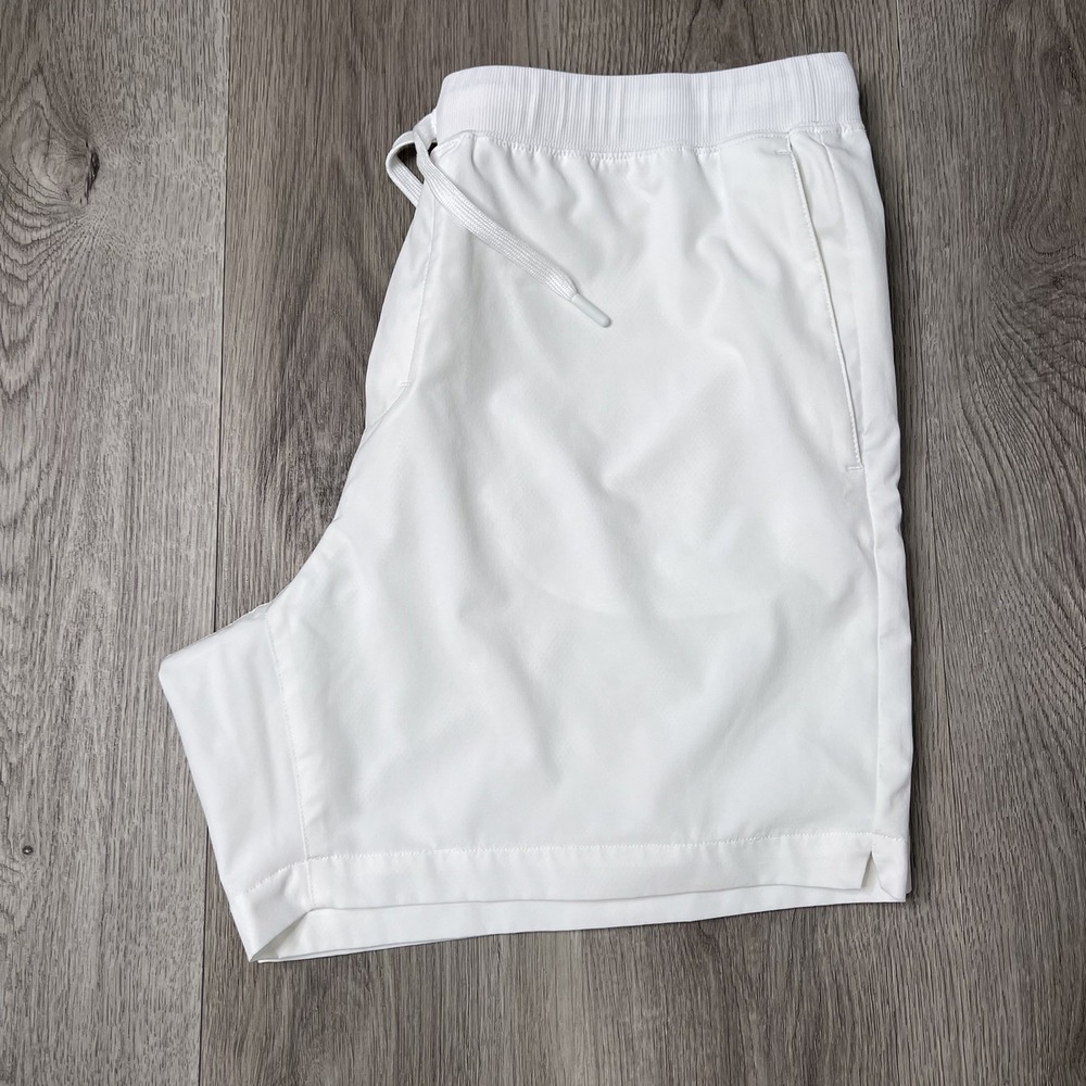 B Draddy Sport Mesh Lined Shorts Mens Size Xtra Large Inseam 6" White - Picture 13 of 14